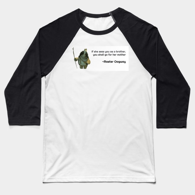 Master Oogway Quote #3 Baseball T-Shirt by Geektuel